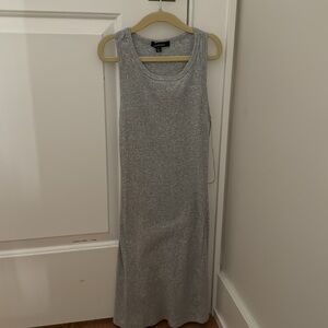 ambiance tight cotton grey dress